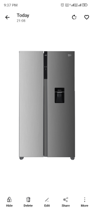 Singer double door refrigerator